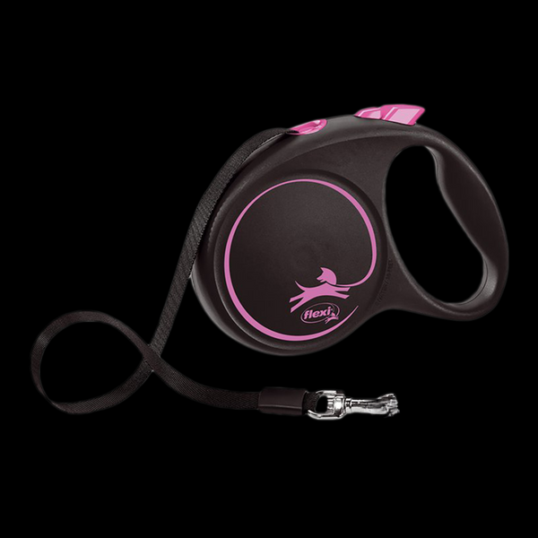 Рулетка BLACK DESIGN XS 3м/8кг (трос) рожева