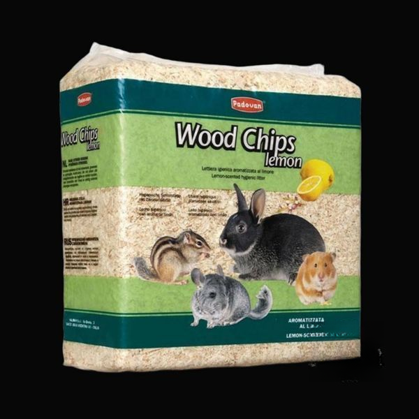 Padovan WOOD CHIPS Lemon - деревний наповнювач з ароматом лимона для гризунів - 14л/1 кг
