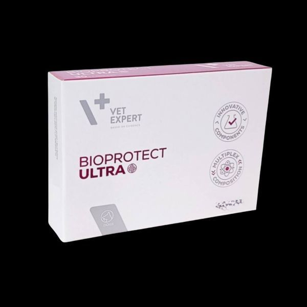Vet Expert BioProtect Ultra Харчова добавка для собак із хронічними порушеннями шлунково-кишкової мікрофлори 1 блістер
