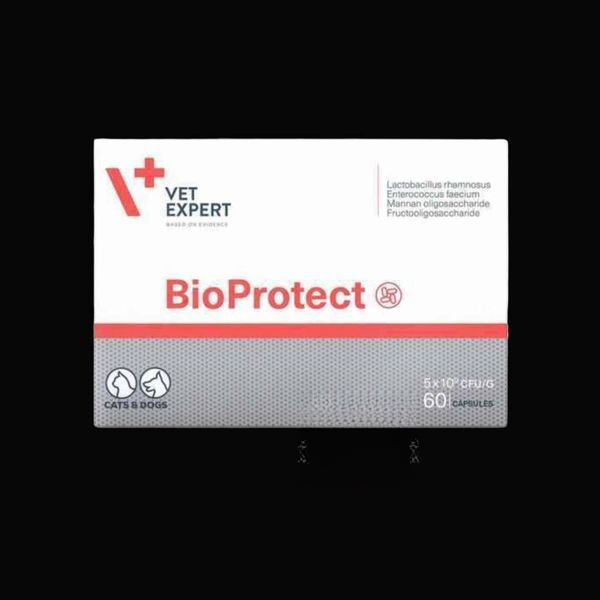 Vet Expert BioProtect Харчова добавка для котів і собак із порушеною шлунково-кишковою мікрофлорою