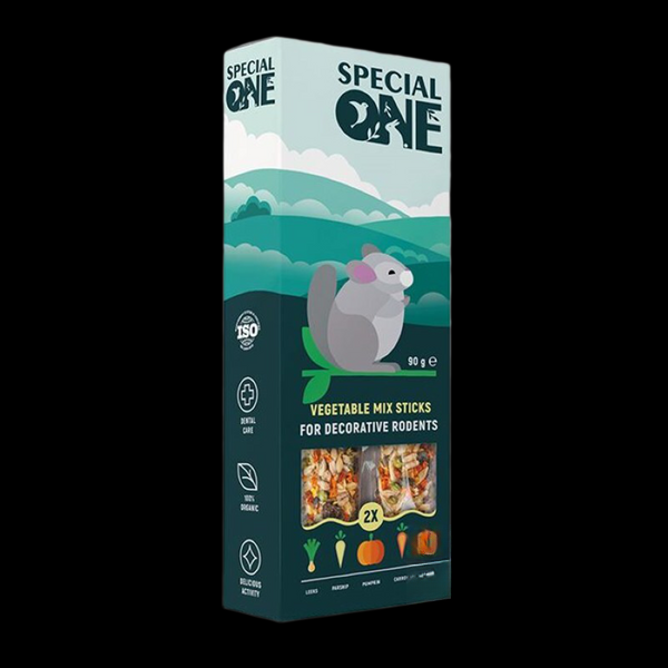 Палички Special One "Овочевий мікс" для декоративних гризунів, 90г