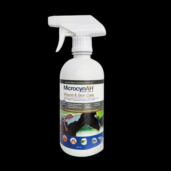 Microcyn Wound&Skin Care Spray МІКРОЦИН спрей для обробки ран і догляду за шкірою всіх видів тварин 500мл