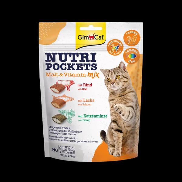 Вітамінні ласощі для котів GimCat Nutri Pockets Мультивітамін мікс 150 г