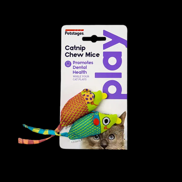 Petstages CATNIP CHEW MICE - Мишки з котячою м'ятою - іграшки для котів