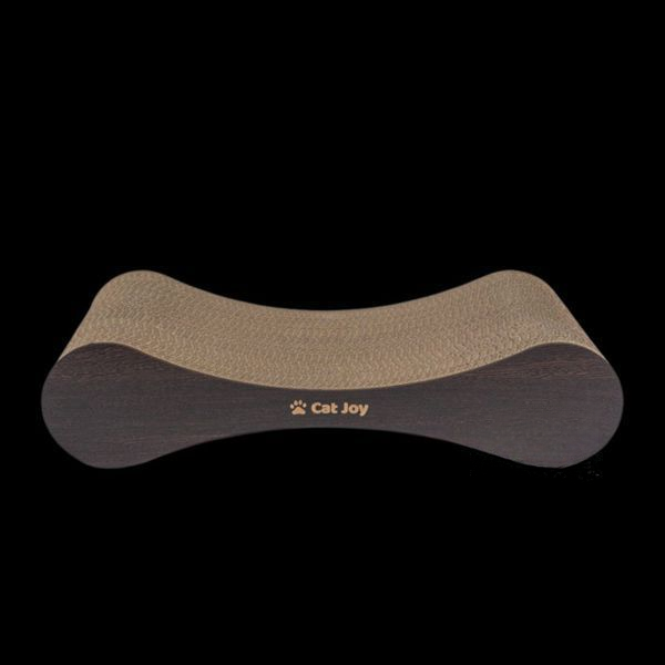 Кігтеточка з гофрокартону Модерн дерев’яний фасад Дуб 54х13х25 см