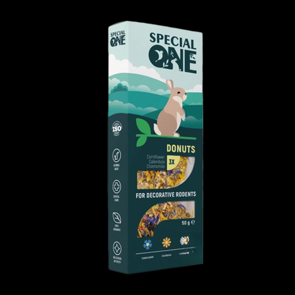 Пончики Special One «Волошка, календула, ромашка» для декоративних гризунів