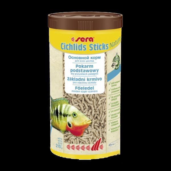 Корм для цихлід Sera cichlids sticks, 1000мл, 210г