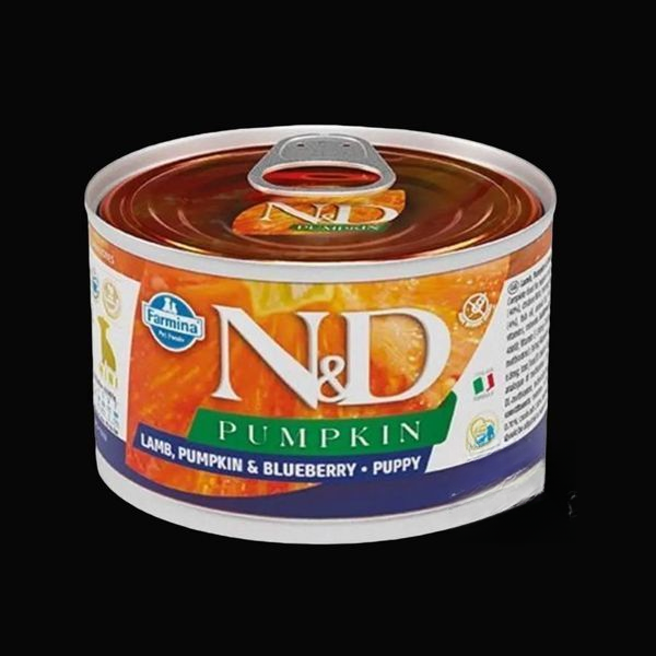 Farmina dog N&D LAMB, PUMPKIN & BLUEBERRY PUPPY MINI WET 140г