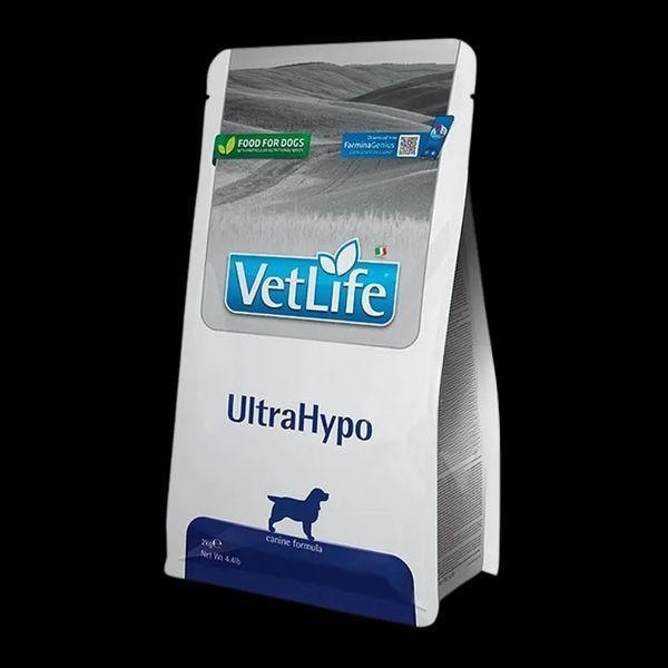 Farmina Vet Life Ultrahypo - дієтичний корм для собак, які мають харчову алергію або харчову непереносимість - 2 кг