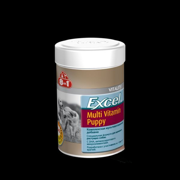 Excel Multi Vitamin Puppy 8in1. 100 таблеток. Мультивітаміни для цуценят.