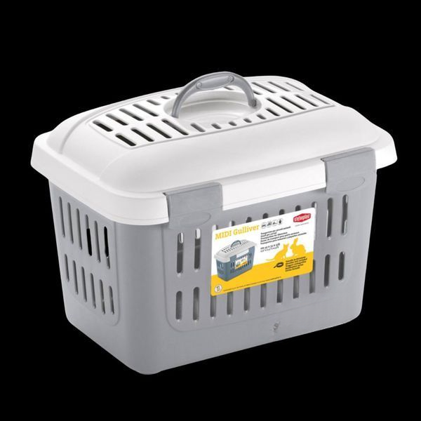Stefanplast Gulliver Midi переноска для дрібних тварин - 45х33х33 см, Сірий