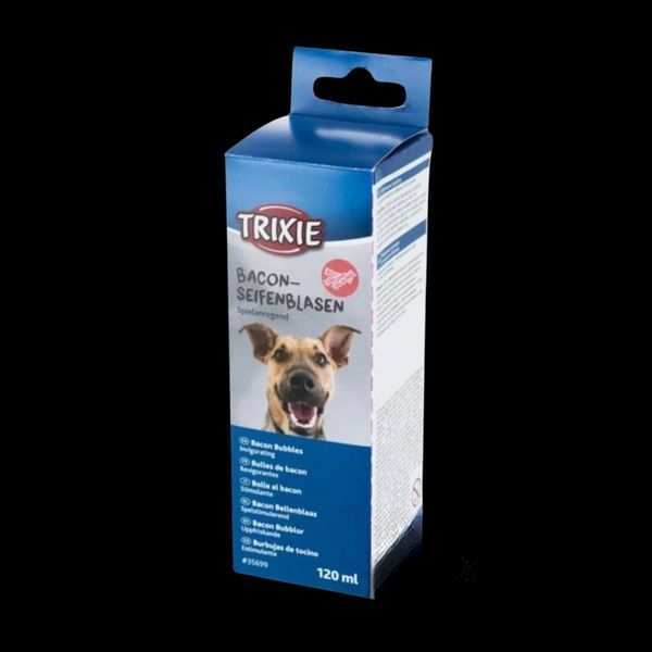 Мильні бульбашки для собак Trixie з ароматом бекону, 120 мл
