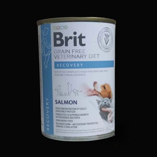 Brit GF VetDiet Recovery для собак та котів 400г