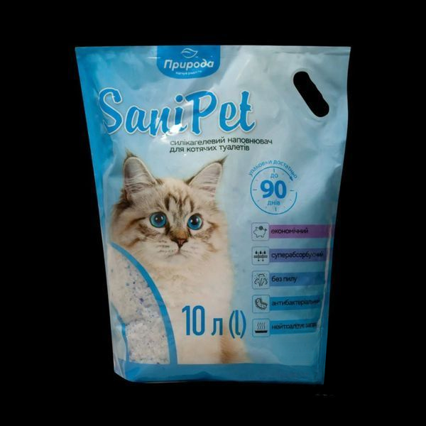 Наповнювач Sani Pet для котячих туалетів силікагелевий, 10 л
