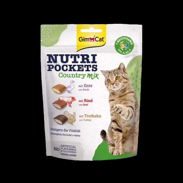 Вітамінні ласощі для котів GimCat Nutri Pockets Кантрі мікс 150 г