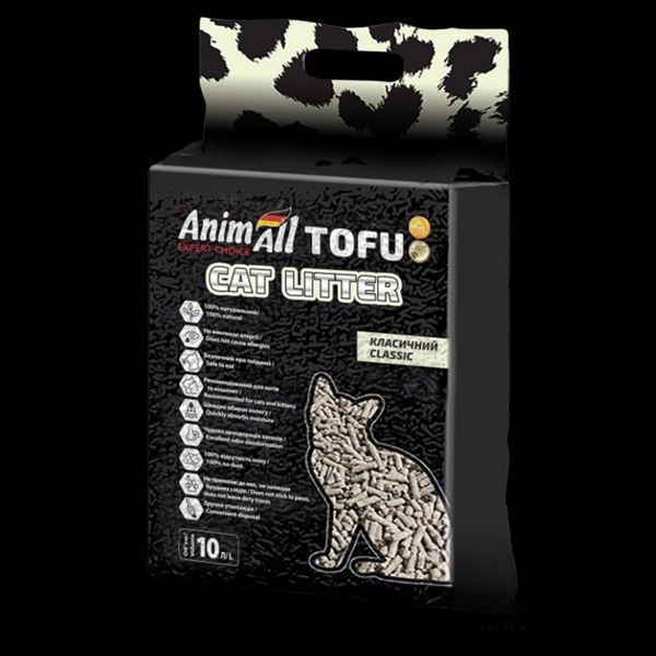 AnimAll TOFU Classic - ТОФУ Класік - соєвий наповнювач для котів - 10 л / 4,66 кг