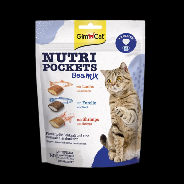 Вітамінні ласощі для котів GimCat Nutri Pockets Морський мікс 150 г