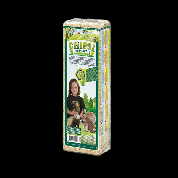 Гігієнічний наповнювач для гризунів Rettenmaier Chipsi Green Apple 60 л/3.2кг (тирса)