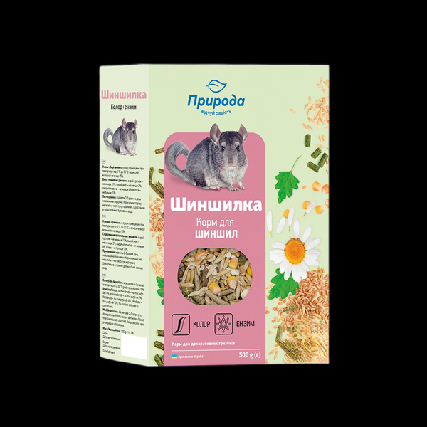 Корм «Шиншилка +Ензим» 500г