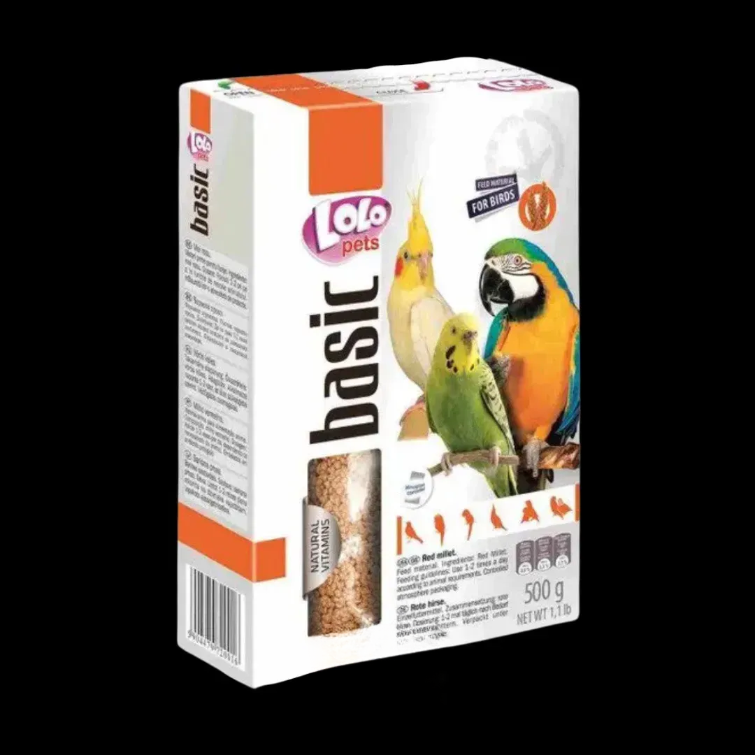 LoLo Pets basic for BIRDS Червоне просо для птахів 500г