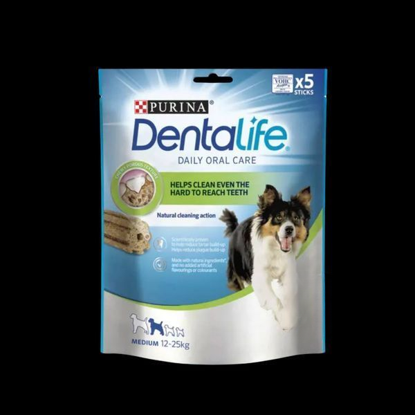Dentalife Medium Ласощі для підтримки здоров'я порожнини рота дорослих собак середніх порід 115 г
