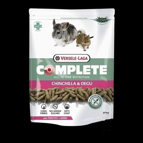 Versele-Laga Complete Chinchilla & Degu ВЕРСЕЛЕ-ЛАГА КОМПЛІТ ШИНШИЛА ДЕГУ корм для шиншил та дегу 500г