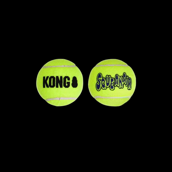 Іграшка KONG AirDog SqueakAir Ball повітряний тенісний м’яч для собак для собак середніх і великих порід, L – 2 шт