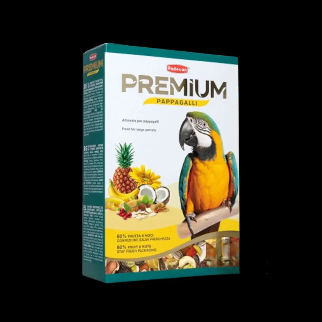 PADOVAN Premium Pappagalli Комплексний корм для великих папуг 500 г