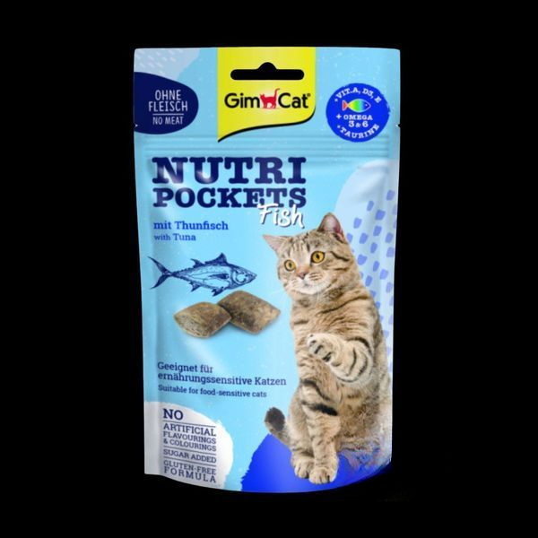 Ласощі для котів GimCat Nutri Pockets Fish Тунець 60 г