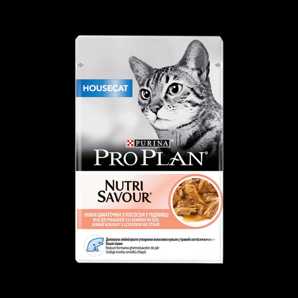 Purina Pro Plan Housecat Nutrisavour Шматочки з лососем для домашніх котів